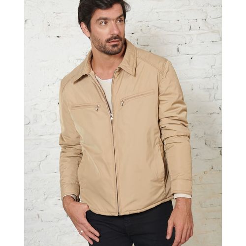 Campera Pitt Poliester Beige Hombre