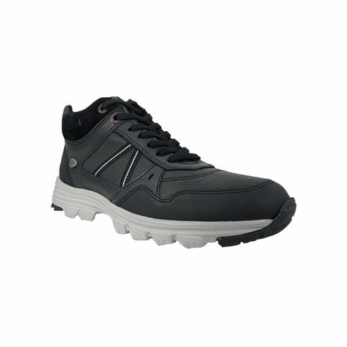 Zapatillas Hike Cuero Negro Hombre