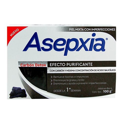 Jabón Asepxia Carbón 100g