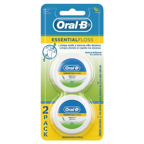 Hilos Dentales Oral-B Essential Floss 25m 2un
