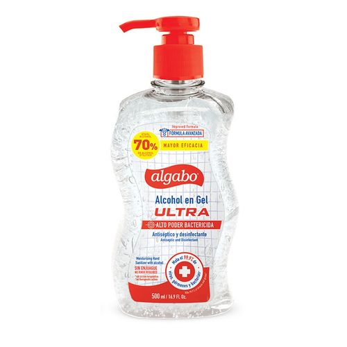 Alcohol en Gel Algabo Sanitizante Ultra 70% 500ml
