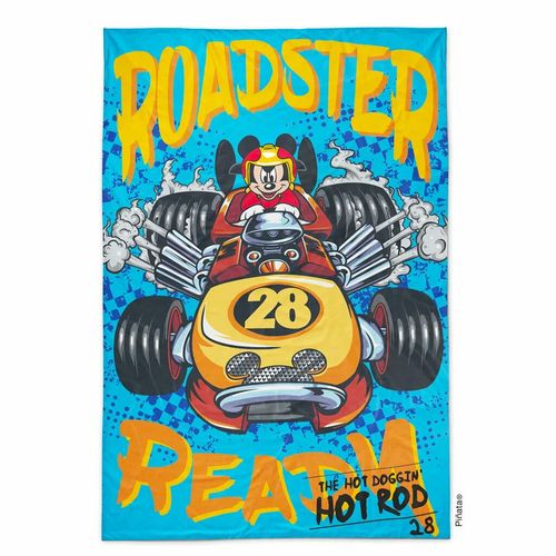 Frazada Flannel Piñata Mickey Roadster