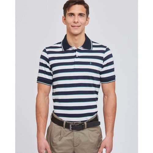 Chomba de Jersey Rayada Hombre
