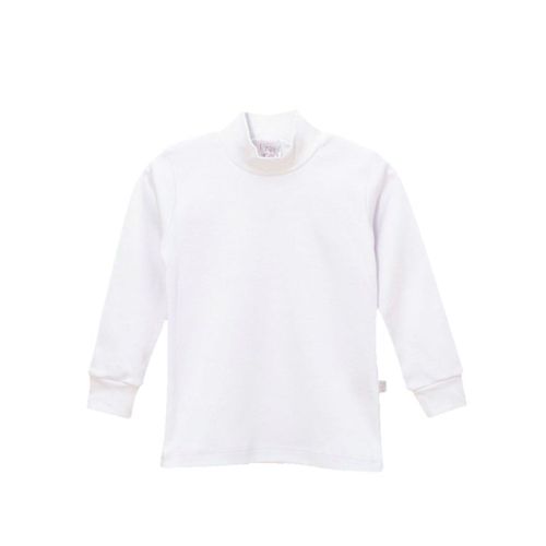 Media Polera Blanca Naranjo