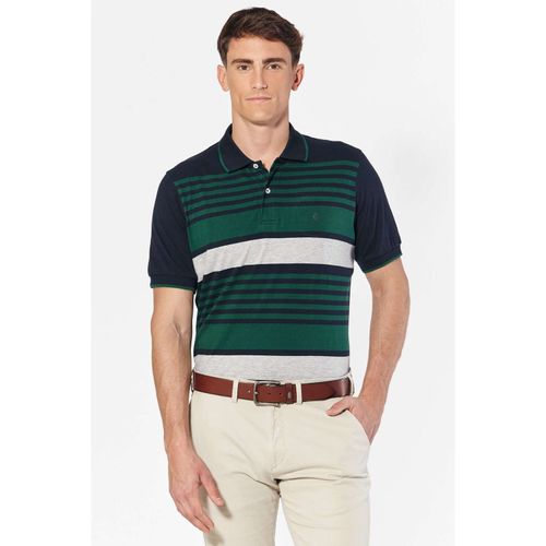 Polo de Jersey Rayado Hombre
