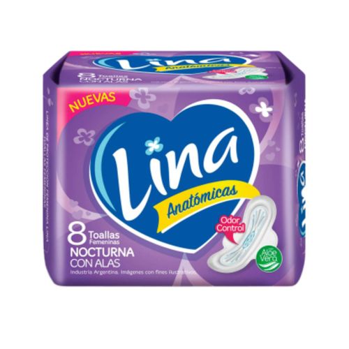 Toallitas Femeninas con Alas Nocturnas 8 un