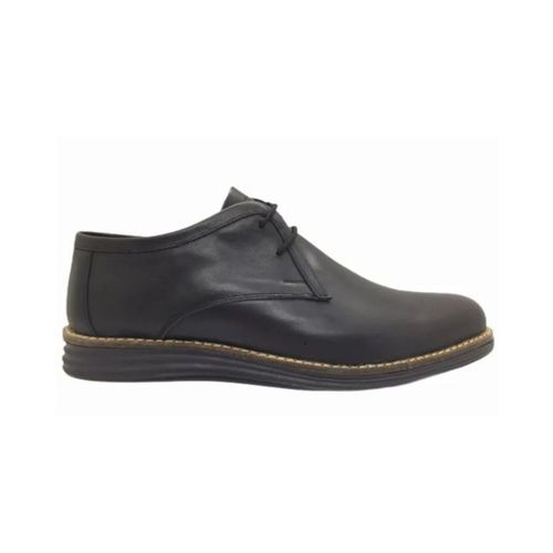 Zapato Bond  Art 11006 Cuero Negro Hombre