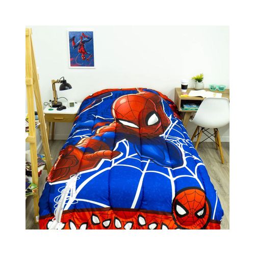 Acolchado Spiderman Blue 1 1/2 plaza