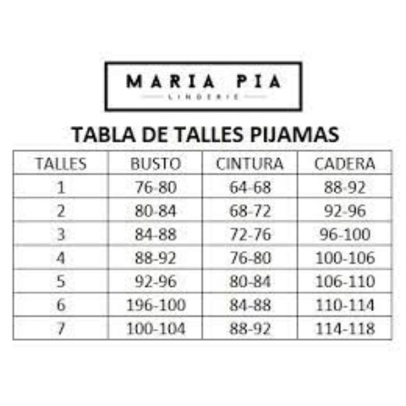 Tabla-de-Talles-Pijamas-de-Mujer-Maria-Pia