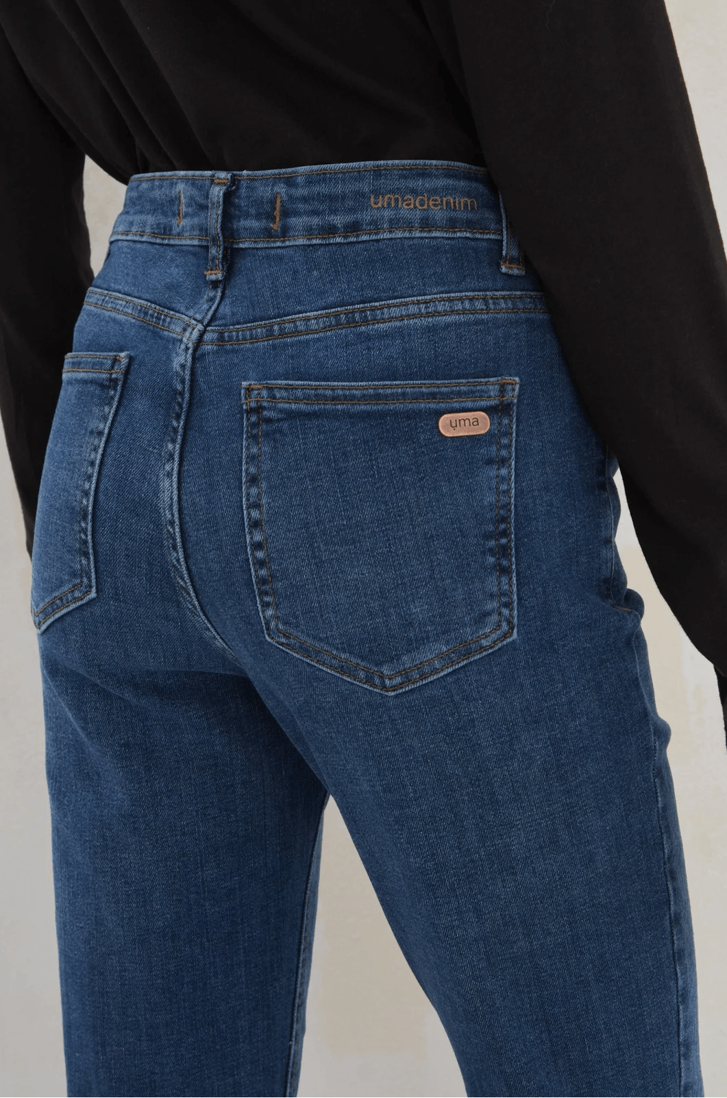 Brandtex Pantalon Jean Femme Stretch Bleu Taille 46 (W32) Neuf