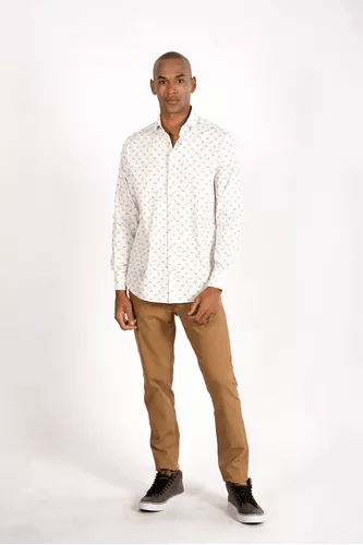 Camisa Oxford M/L Riva Algodón Hombre