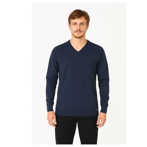Sweater Escote V Molinado