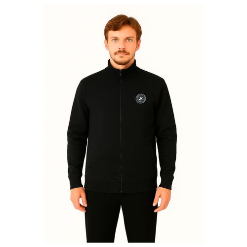 Campera de Micropolar Art BM034 Negro Hombre