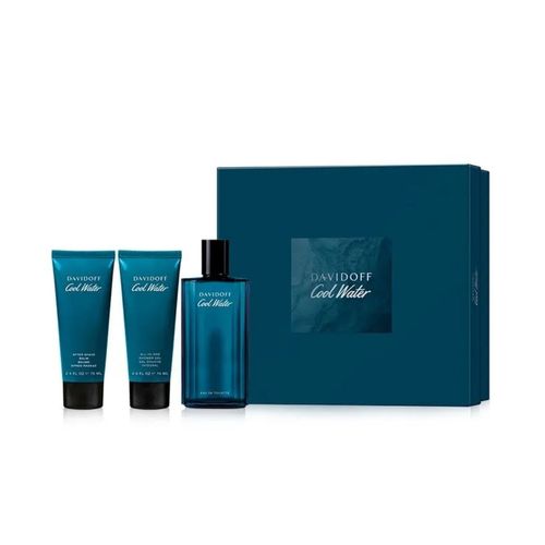Davidoff Cool Water Man Edt 125 ml + Shower Gel + After Shave Cofre