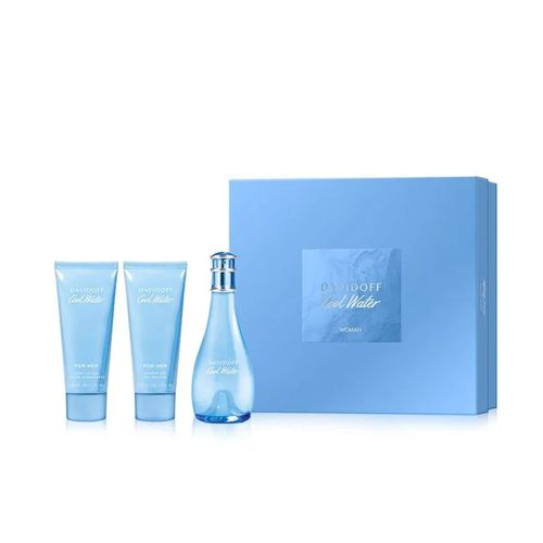 Cool Water Woman EDT 100 ml + Shower Gel + Body Lotion Set