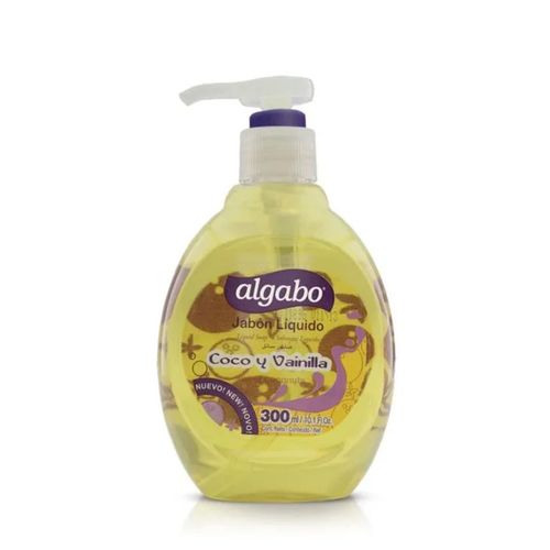 Jabón Líquido Algabo Coco y Vainilla 300 ml